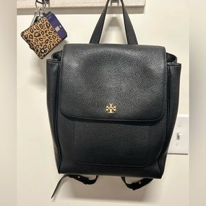 Tory Burch Carter Pebbled Backpack Purse -Gently used